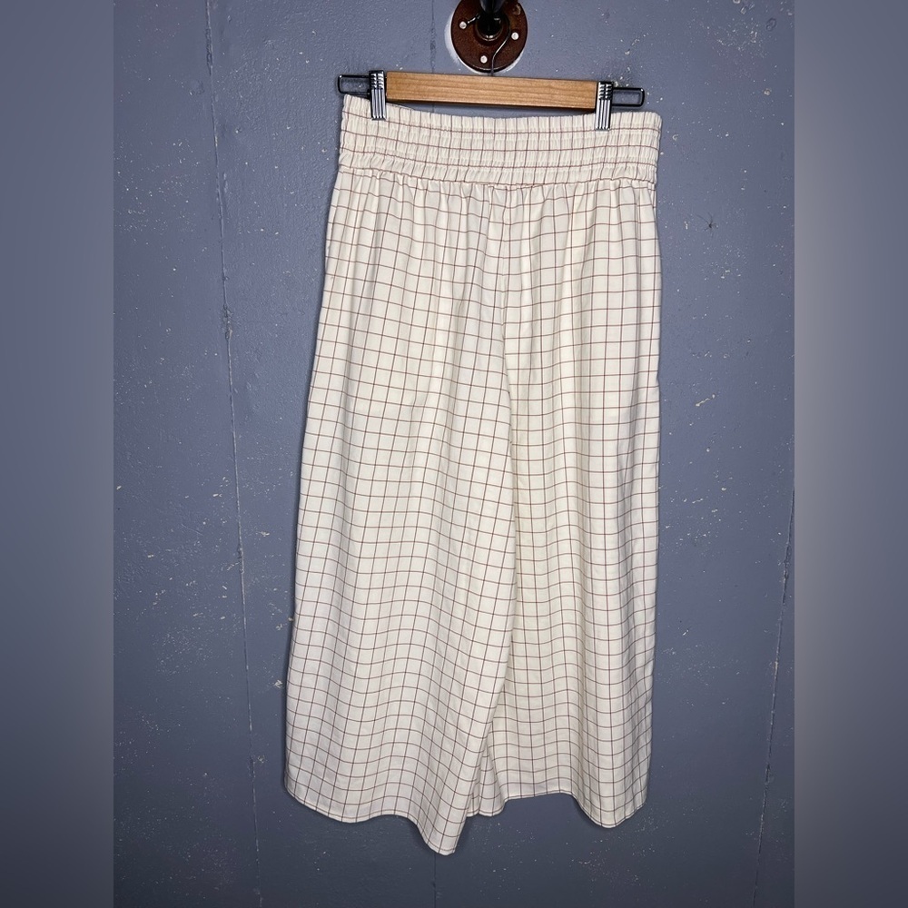 Sunday Best Sullivan Checkered Wide Leg Pant in Amber Earth (M) - Picture 6 of 8